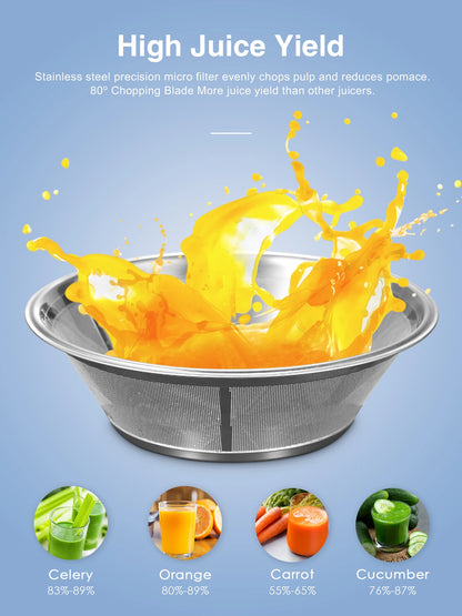 Qcen 500W Wide-Mouth Centrifugal Juicer